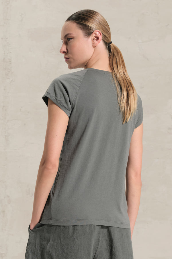 T-shirt girocollo slim fit in jersey di cotone | 1017.CFDTRCF150.04