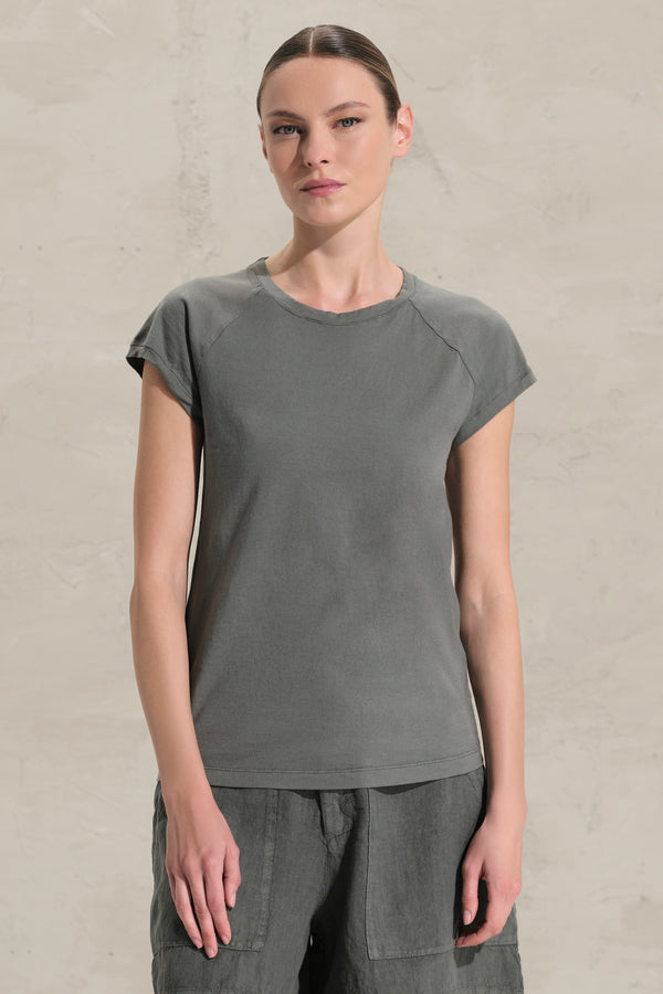 T-shirt girocollo slim fit in jersey di cotone | 1017.CFDTRCF150.04