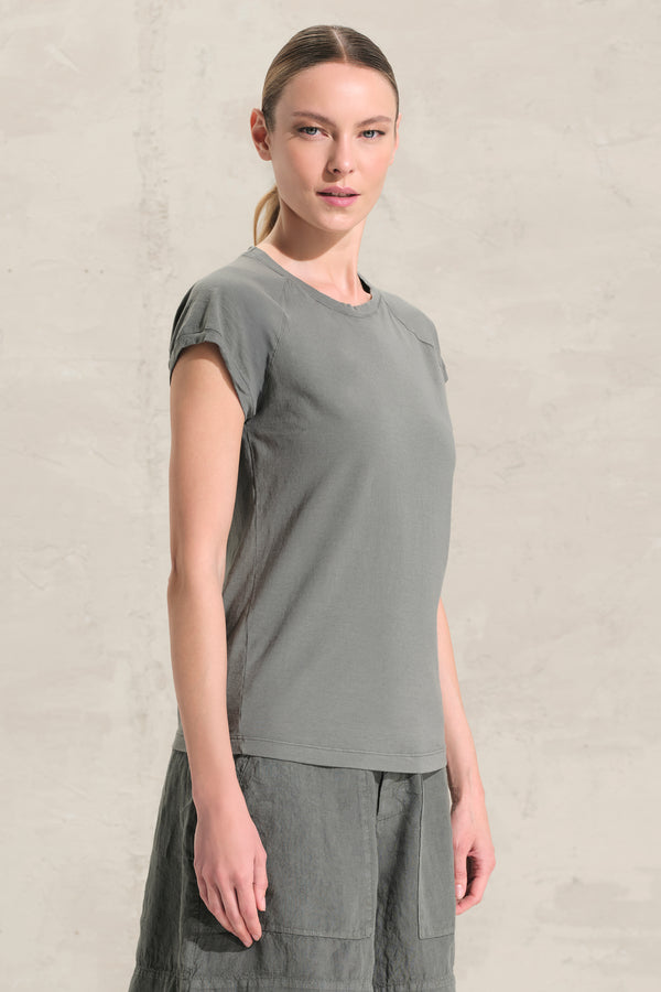 T-shirt girocollo slim fit in jersey di cotone | 1017.CFDTRCF150.04