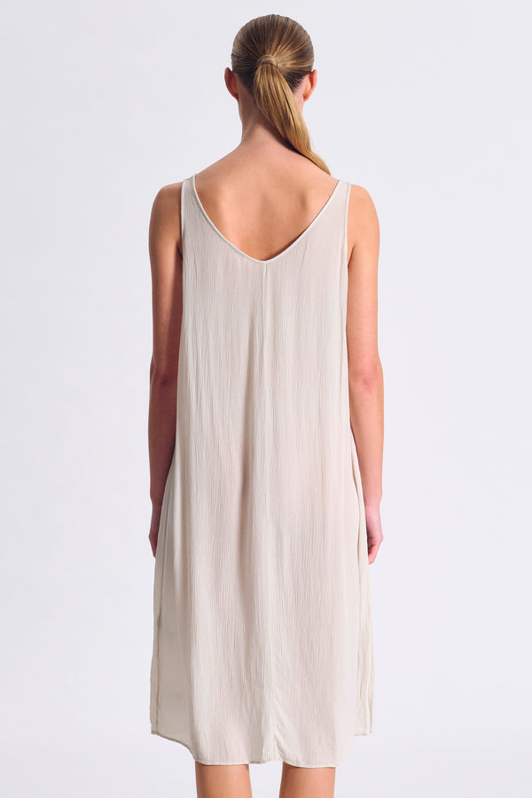 Viscose calf-length slip dress | 1017.CFDTRCL210.02