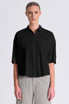 Camicia comfort fit manica 3/4 con fondo stondato in popeline stretch | 1017.CFDTRCM224.10