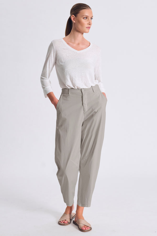 Pantalone comfort fit in popeline stretch con elastico dietro | 1017.CFDTRCM227.12