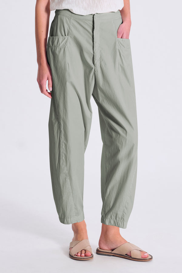 Pantalone taglio ergonomico in tela di cotone con elastico dietro | 1017.CFDTRCN232.14