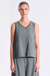 Ausgestelltes Top im Comfort Fit aus Seiden-Mix mit Strickbündchen am Kragen und am Armloch | 1017.CFDTRCV313.04