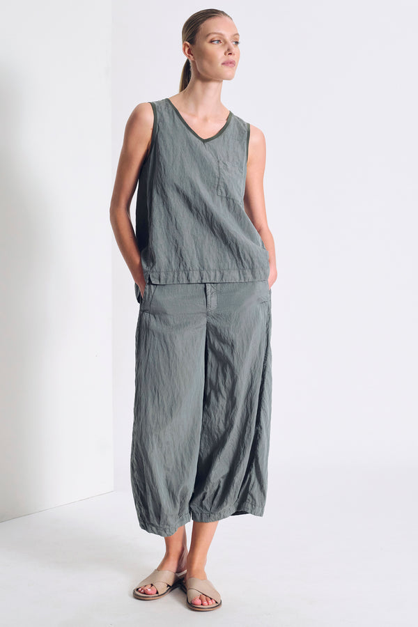 Ausgestelltes Top im Comfort Fit aus Seiden-Mix mit Strickbündchen am Kragen und am Armloch | 1017.CFDTRCV313.04
