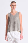 Ausgestelltes Top im Comfort Fit aus Seiden-Mix mit Strickbündchen am Kragen und am Armloch | 1017.CFDTRCV313.12