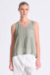 Ausgestelltes Top im Comfort Fit aus Seiden-Mix mit Strickbündchen am Kragen und am Armloch | 1017.CFDTRCV313.14