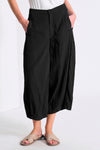 Cropped-Hose mit weit geschnittenem Bein aus Seidenmix, hinten mit elastischem Bund | 1017.CFDTRCV314.10