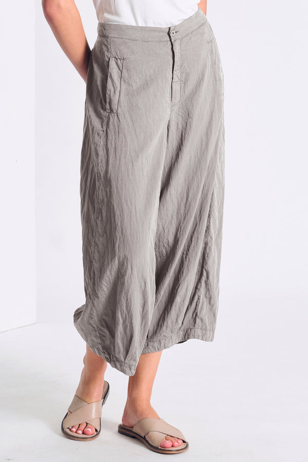 Cropped-Hose mit weit geschnittenem Bein aus Seidenmix, hinten mit elastischem Bund | 1017.CFDTRCV314.12