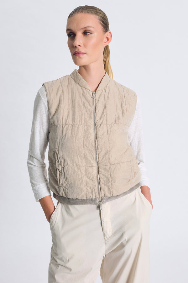Gilet imbottito in misto seta regular fit | 1017.CFDTRCV317.02
