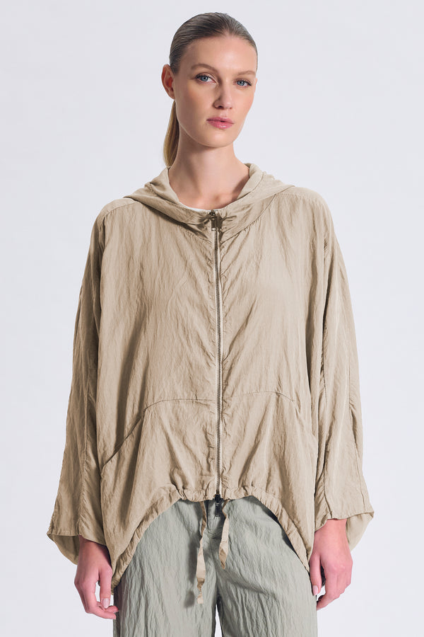 Giubbino ampio reversibile con manica a chimono in misto seta | 1017.CFDTRCV319.02