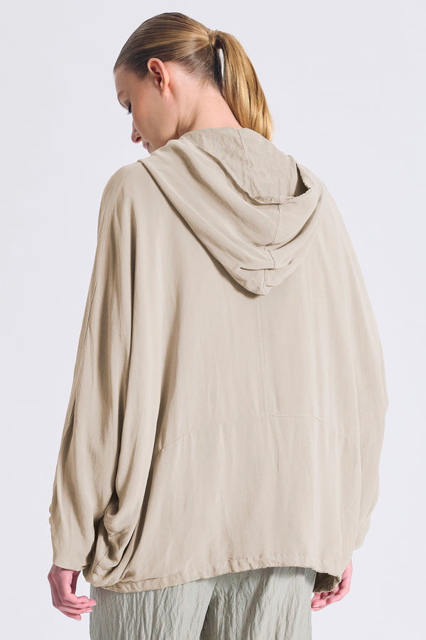 Blouson ample réversible avec manches kimono en soie mélangée | 1017.CFDTRCV319.02