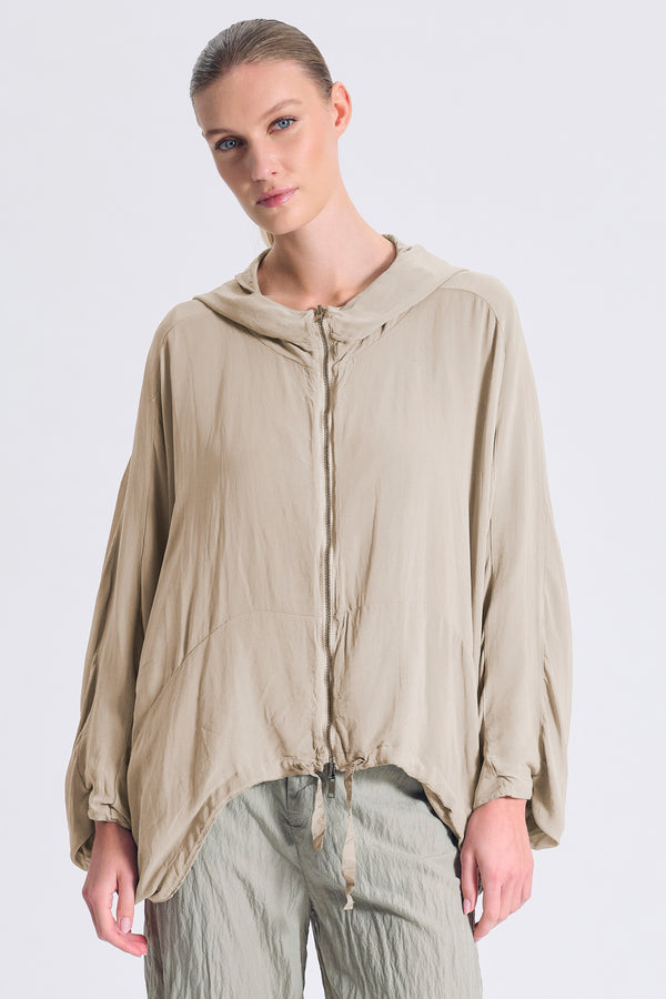 Blouson ample réversible avec manches kimono en soie mélangée | 1017.CFDTRCV319.02