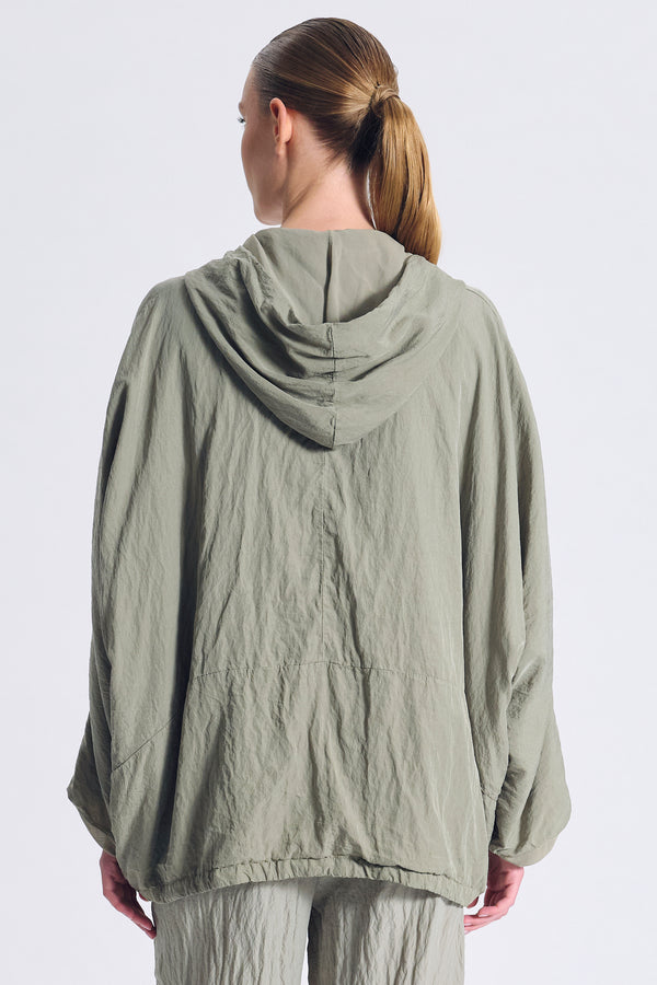 Weit geschnittene Wendejacke mit Kimonoärmeln aus Seidenmix | 1017.CFDTRCV319.14