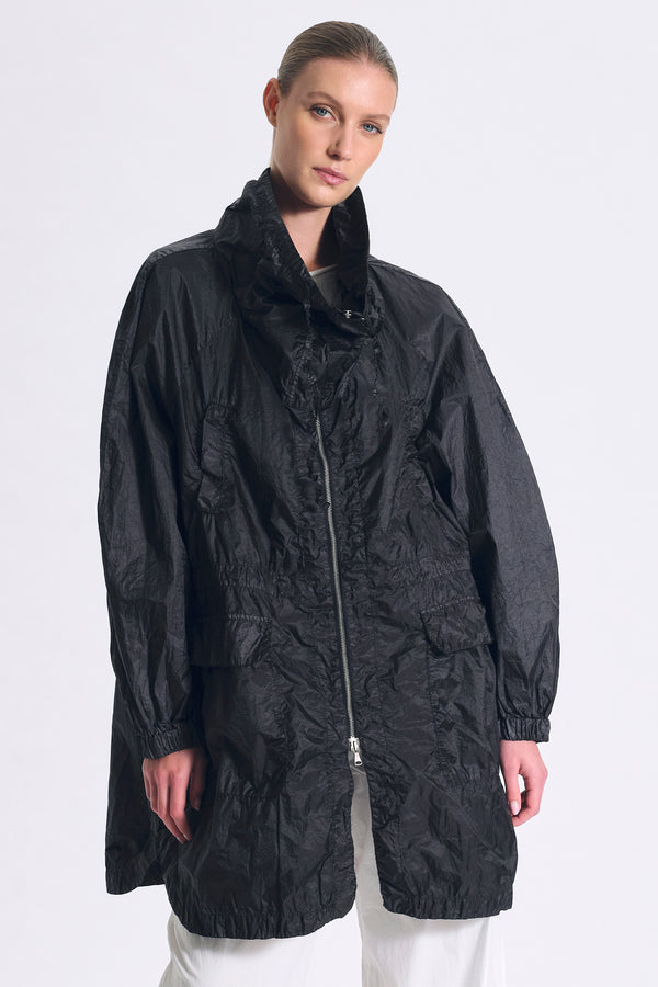 Trench dalla linea over in poliamide spalmato bicolore | 1017.CFDTRCZ351.10