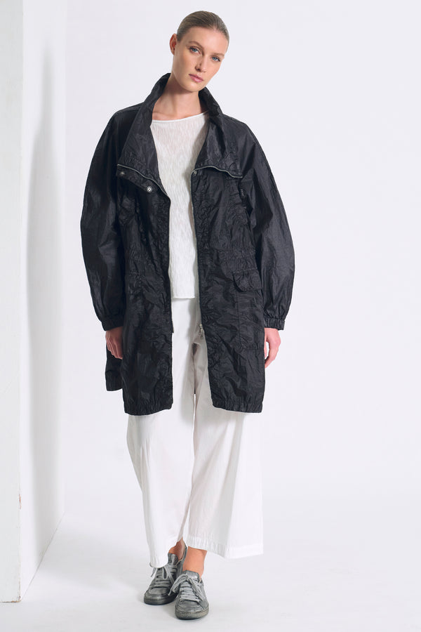 Trench dalla linea over in poliamide spalmato bicolore | 1017.CFDTRCZ351.10