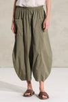 Pantalon barrel en coton stretch à taille élastiquée | 1018.CFDTRDM222.04