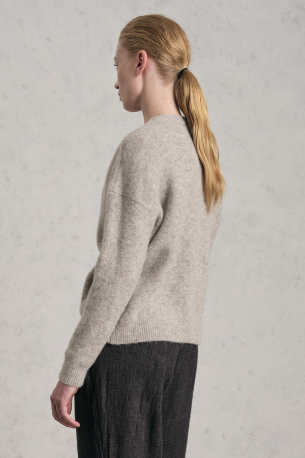 Weit geschnittener Strickpullover aus einer Alpaka-Wollmischung | 1019.CFDTRE12471.11