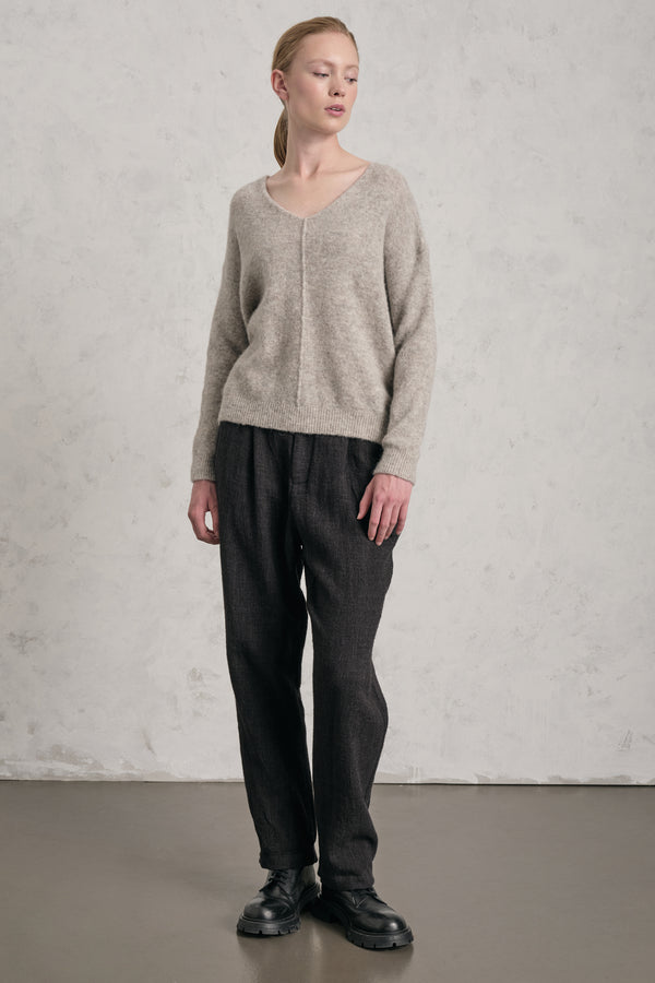 Loose-fit knit in alpaca and wool blend | 1019.CFDTRE12471.11