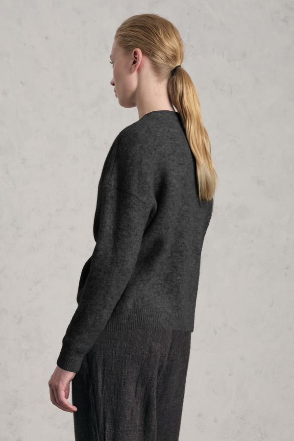 Weit geschnittener Strickpullover aus einer Alpaka-Wollmischung | 1019.CFDTRE12471.13