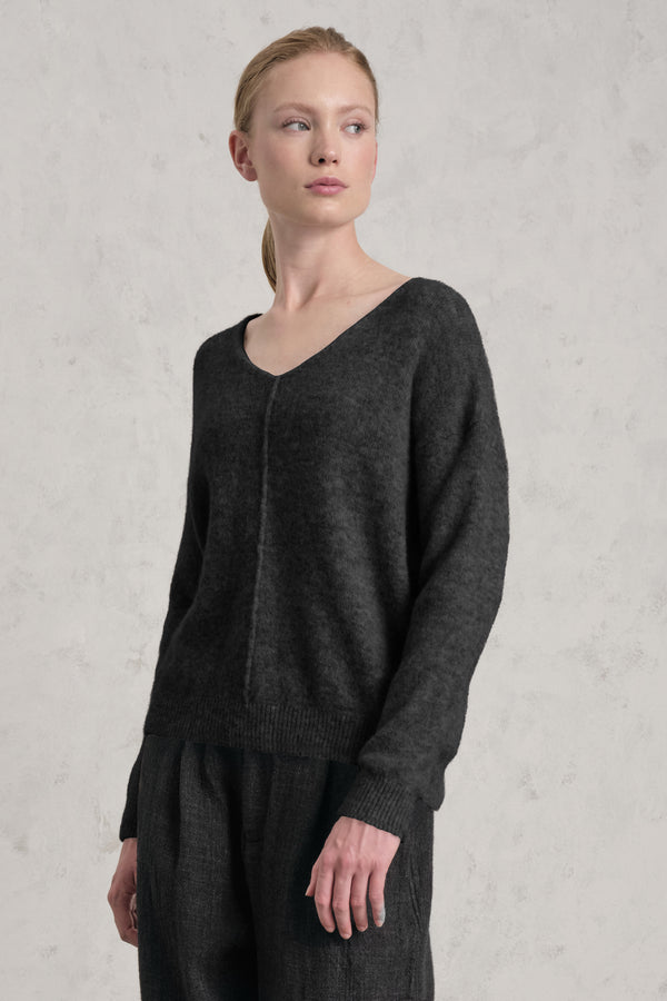 Loose-fit knit in alpaca and wool blend | 1019.CFDTRE12471.13