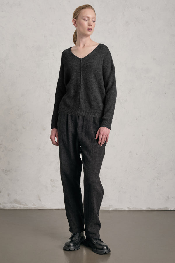 Loose-fit knit in alpaca and wool blend | 1019.CFDTRE12471.13
