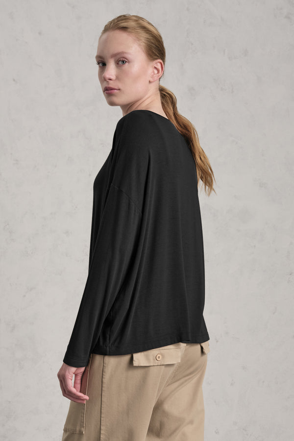 T-shirt oversize in jersey di modal stretch | 1019.CFDTREI184.10