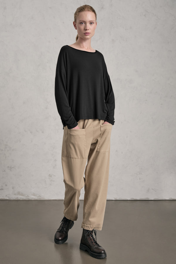 T-shirt oversize in jersey di modal stretch | 1019.CFDTREI184.10