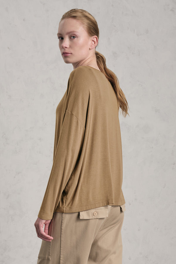 T-shirt oversize in jersey di modal stretch | 1019.CFDTREI184.22