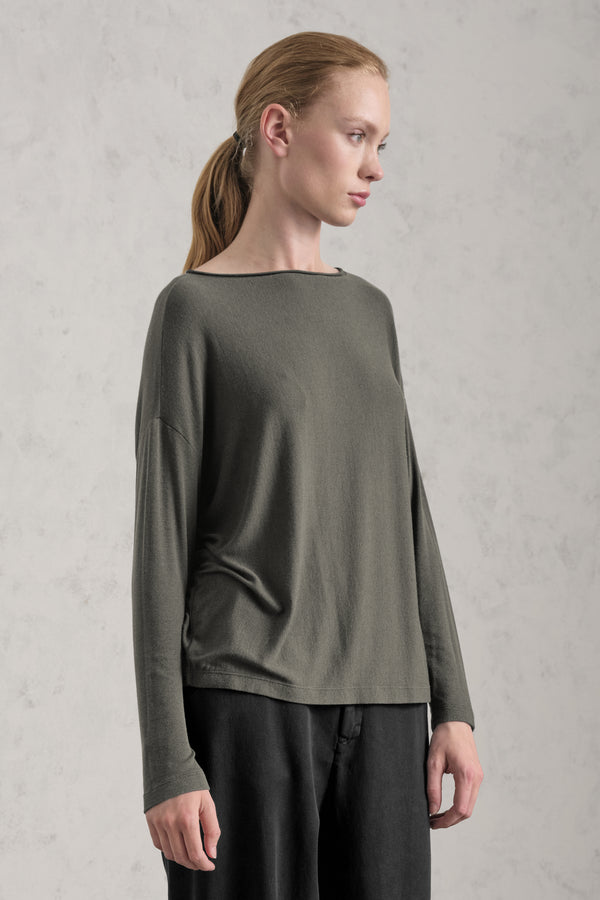 T-shirt en jersey de modal mélangé - double face | 1019.CFDTREJ190.04