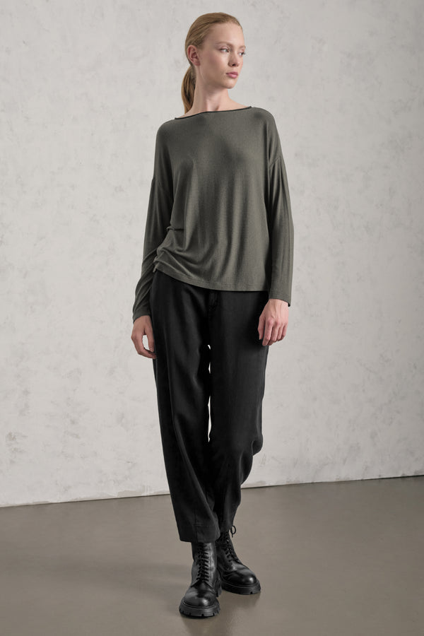 T-shirt en jersey de modal mélangé - double face | 1019.CFDTREJ190.04