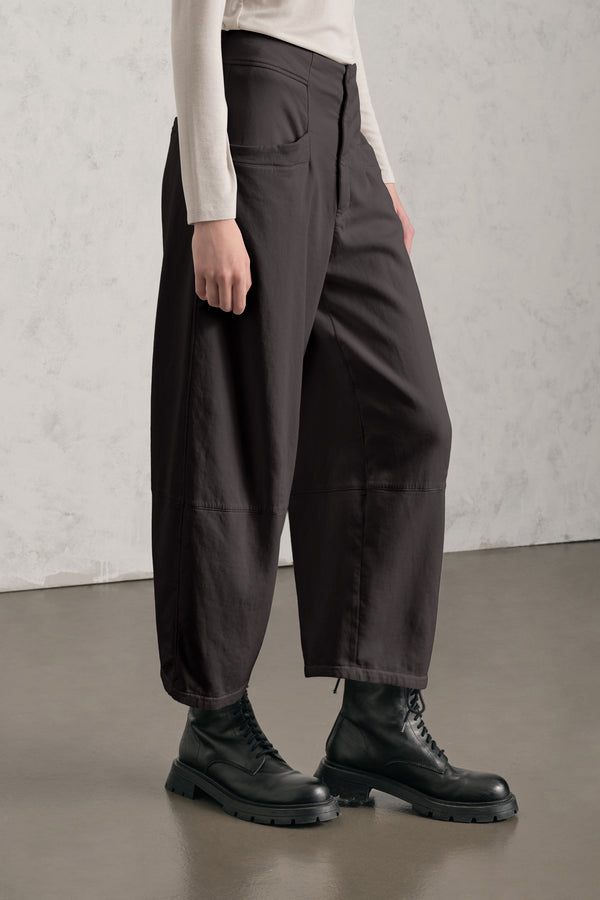 Pantalone con cavallo basso in tencel e cotone stretch | 1019.CFDTREN233.06