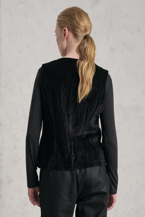 Gilet in velluto goffrato | 1019.CFDTREO241.10