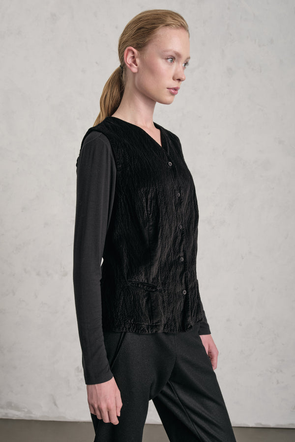 Gilet in velluto goffrato | 1019.CFDTREO241.10