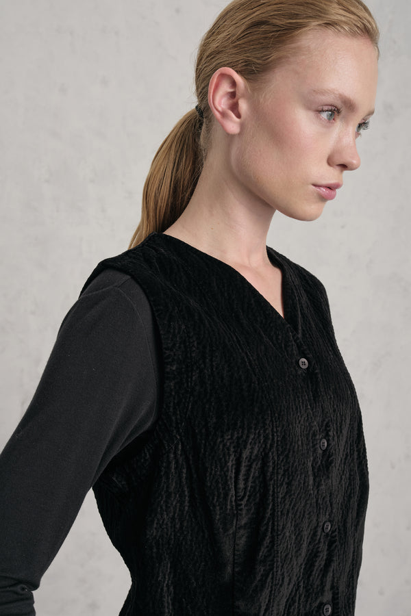 Gilet in velluto goffrato | 1019.CFDTREO241.10