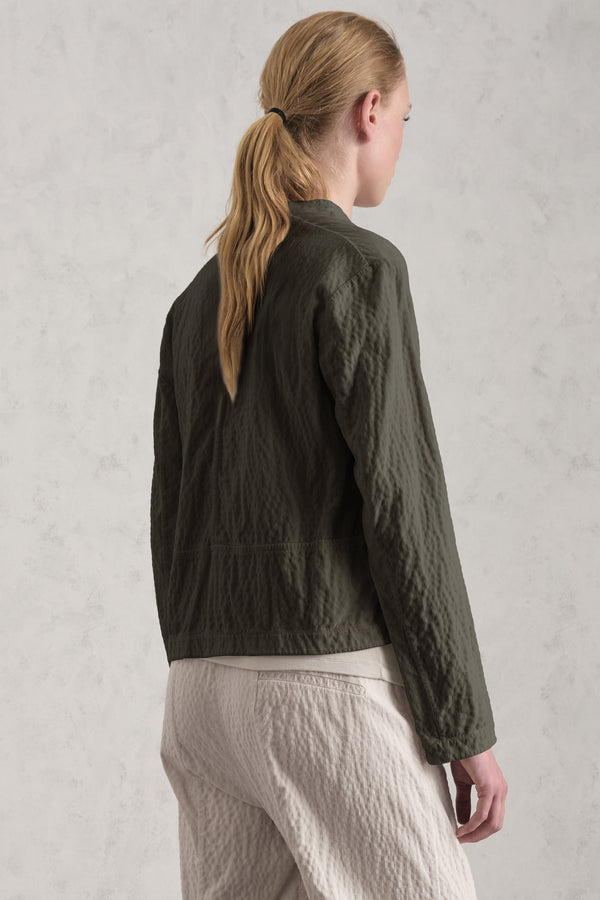 Giacchina in costina di velluto di viscosa e cotone stretch goffrato | 1019.CFDTREP250.04