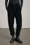 Pantalon coupe confort à jambes arrondies en velours côtelé de viscose et coton stretch gaufré | 1019.CFDTREP253.10