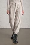 Pantalone comfort fit con spacchetti fondo gamba in costina di velluto in viscosa e cotone stretch g | 1019.CFDTREP255.01