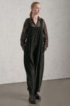 Salopette oversize in costina di velluto in viscosa e cotone stretch goffrato | 1019.CFDTREP257.04