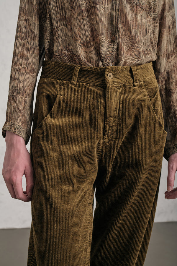 Hose im Comfort Fit aus Viskose-Baumwoll-Cordsamt mit Stretchanteil | 1019.CFDTREQ265.03
