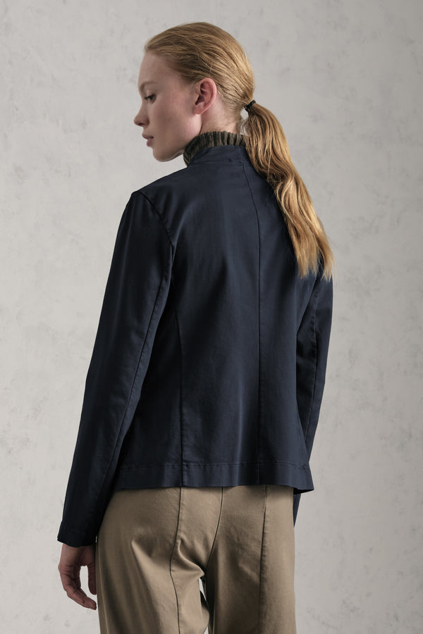 Giacca con collo alla coreana in tencel, modal e cotone stretch | 1019.CFDTRER270.05