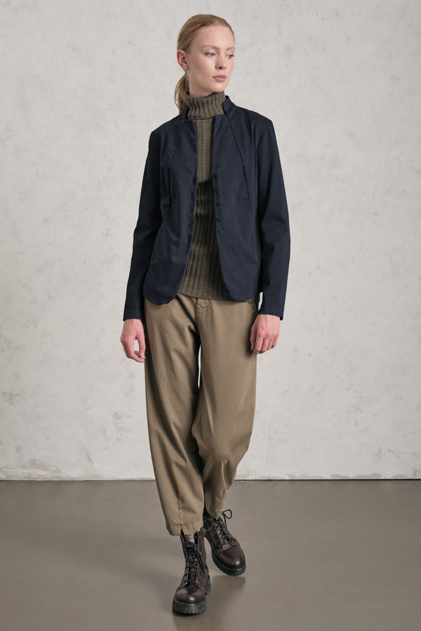 Giacca con collo alla coreana in tencel, modal e cotone stretch | 1019.CFDTRER270.05