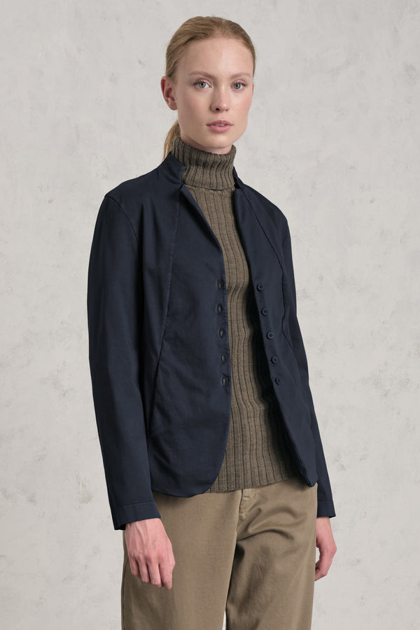 Giacca con collo alla coreana in tencel, modal e cotone stretch | 1019.CFDTRER270.05