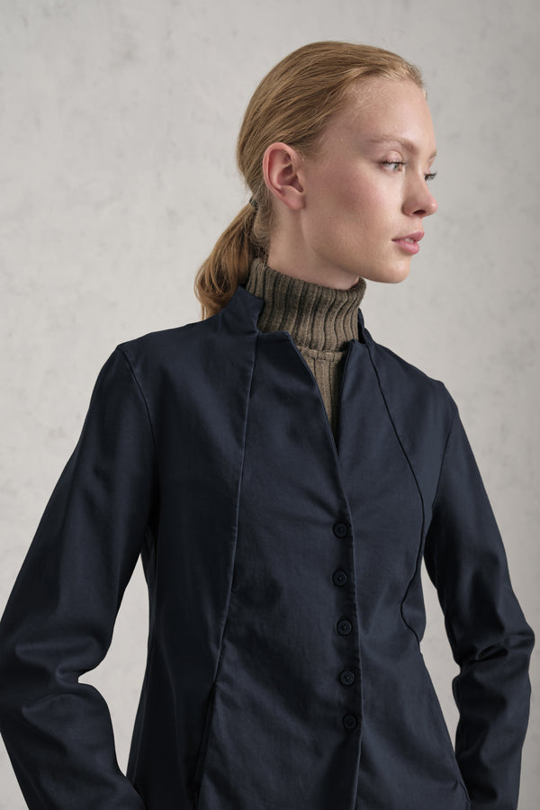 Giacca con collo alla coreana in tencel, modal e cotone stretch | 1019.CFDTRER270.05