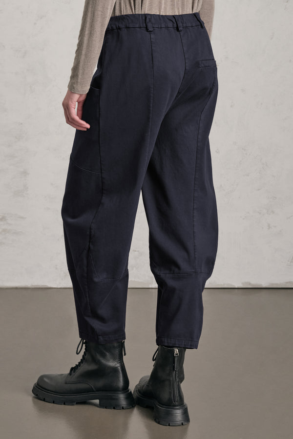 Hose im Comfort Fit mit ballonförmiger Passform aus Tencel-Modal-Baumwolle mit Stretchanteil und elastischem Bund auf der Rückseite | 1019.CFDTRER271.05