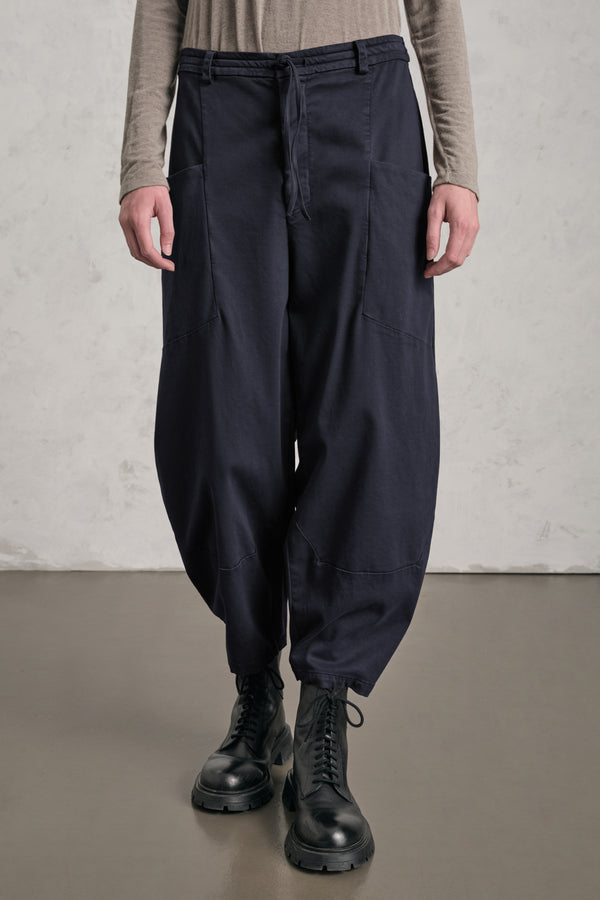 Hose im Comfort Fit mit ballonförmiger Passform aus Tencel-Modal-Baumwolle mit Stretchanteil und elastischem Bund auf der Rückseite | 1019.CFDTRER271.05