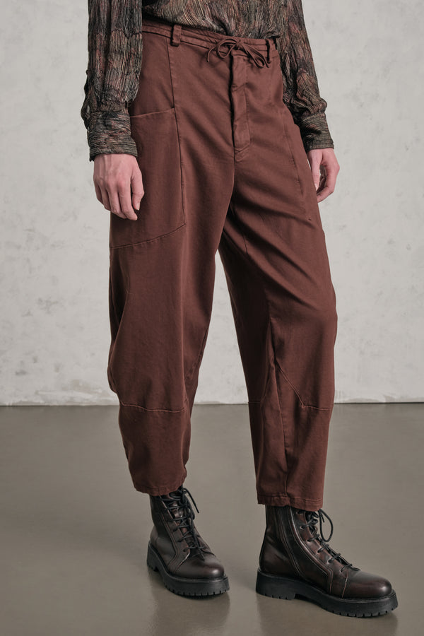Hose im Comfort Fit mit ballonförmiger Passform aus Tencel-Modal-Baumwolle mit Stretchanteil und elastischem Bund auf der Rückseite | 1019.CFDTRER271.18
