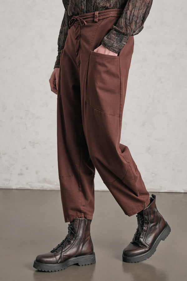 Hose im Comfort Fit mit ballonförmiger Passform aus Tencel-Modal-Baumwolle mit Stretchanteil und elastischem Bund auf der Rückseite | 1019.CFDTRER271.18