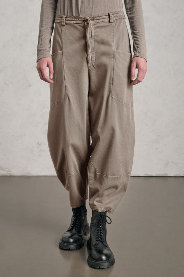 Pantalone linea bombèe comfort fit in tencel, modal e cotone stretch con elastico dietro in vita | 1019.CFDTRER271.31