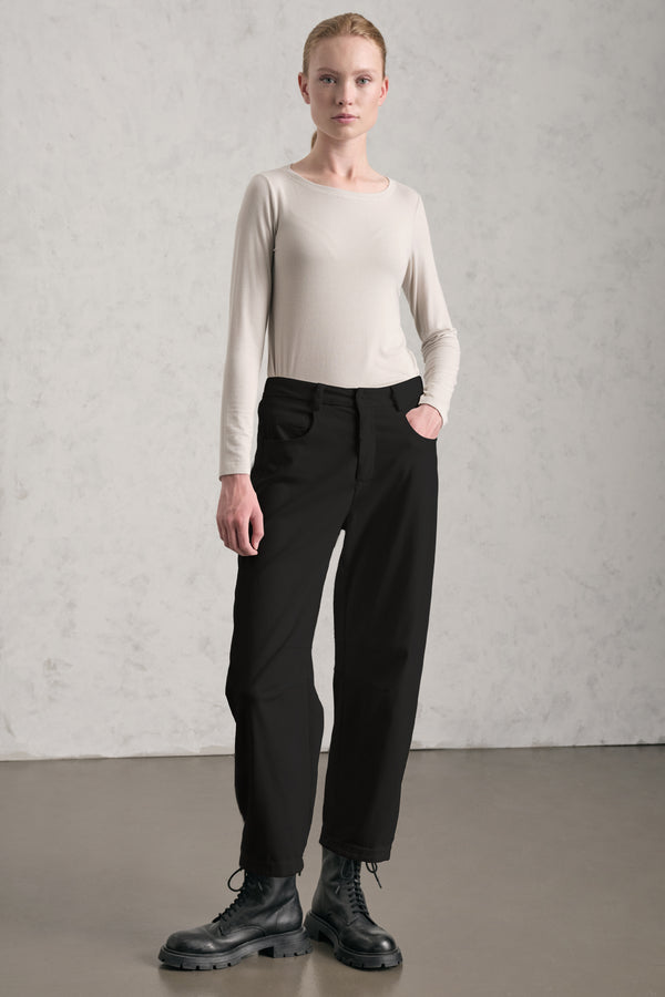Pantalone a 5 tasche comfort fit con taglio ergonomico in tencel, modal e cotone stretch | 1019.CFDTRER274.10